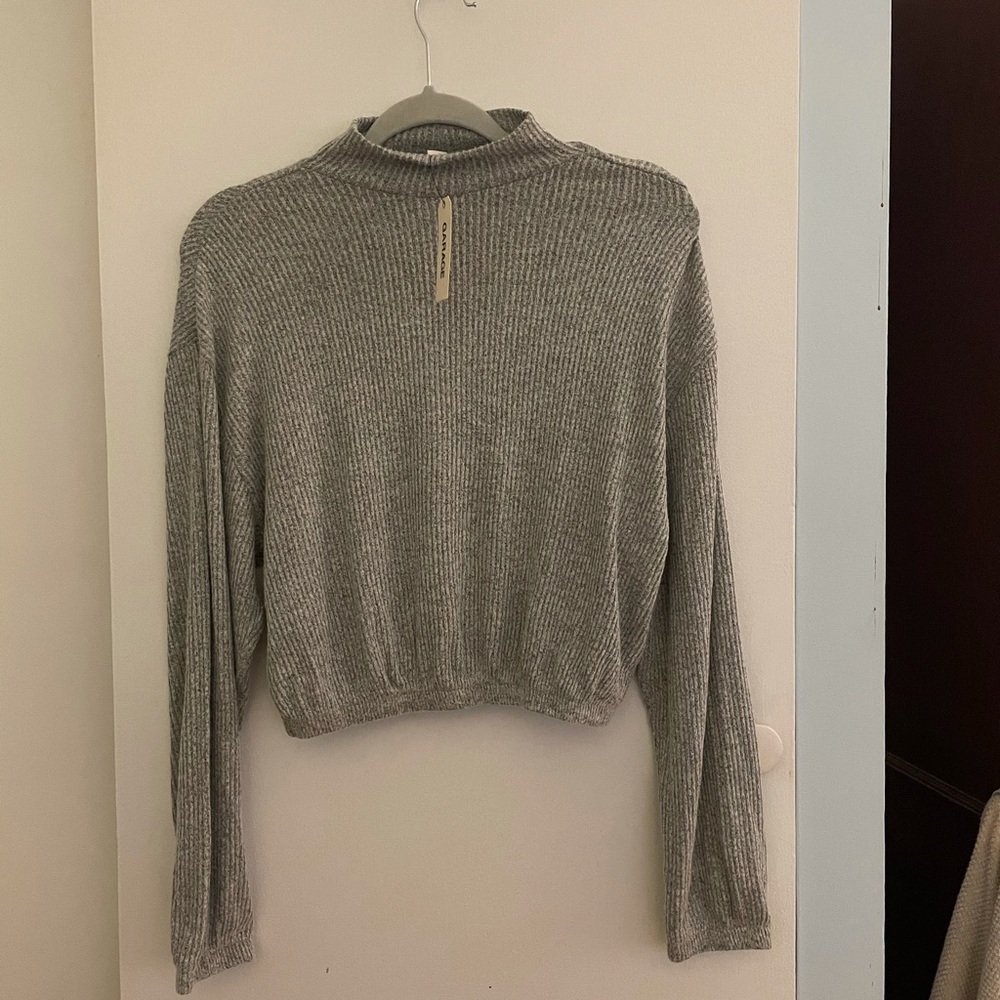 Garage mock neck long sleeve top